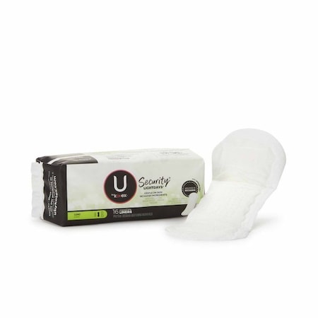 U By Kotex Security Panty Liner Kotex Natural Balance Regular Absorbency, 16PK 03600001247